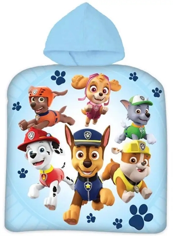 Billede af Badeponcho - Børnehåndklæde - Paw Patrol - 50x100 cm - 100% Bomuld hos Shopdyner.dk